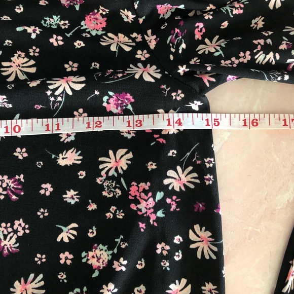 BCBGeneration Long Sleeve A Line Dress pink Black - Picture 4 of 6